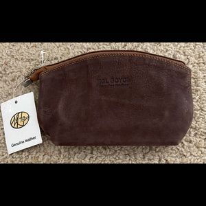 100%genuine suede compact bag